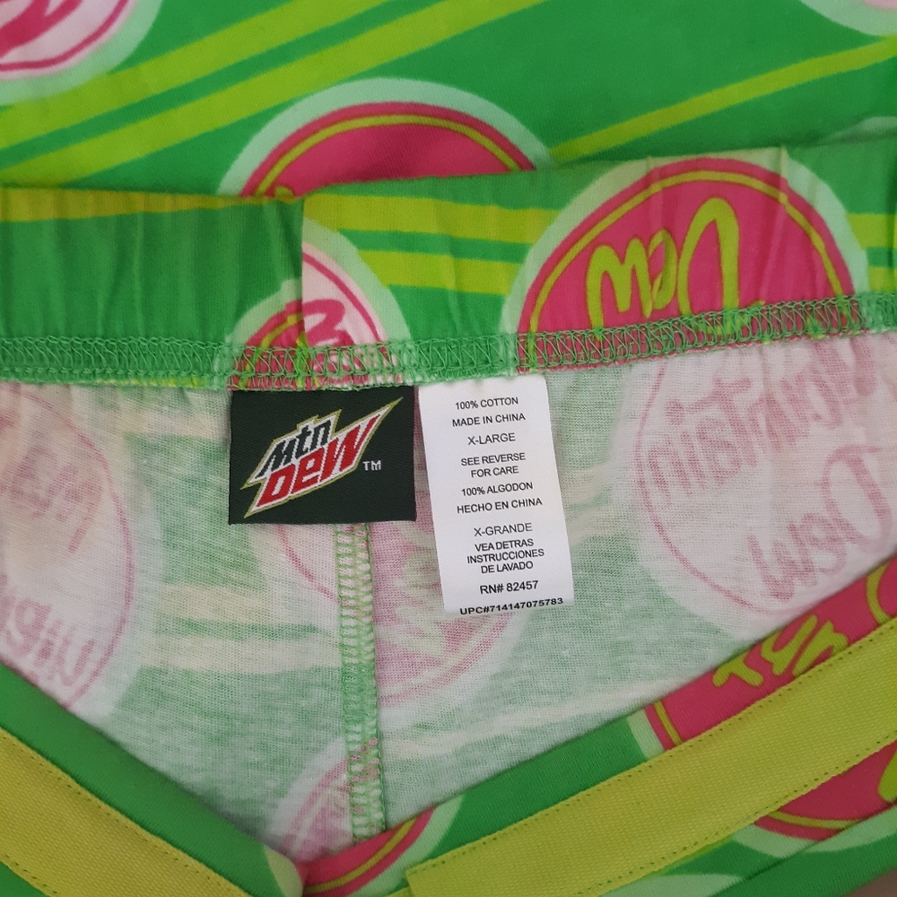 Official Mountain Dew vtg capri pants NWT XL *C7 - Picture 3 of 4